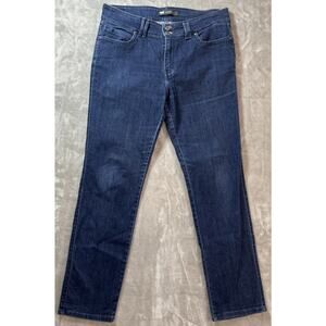 Levis Jeans Womens 14 Mid Rise Skinny Straight-leg Dark Wash Casual Western USA